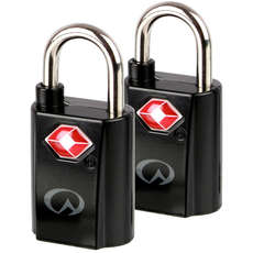 Lifeventure TSA Mini Travel Luggage Suitcase Padlocks Twin Pack