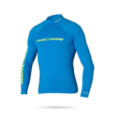 Magic Marine Cube Long Sleeve Rashvest - Blue