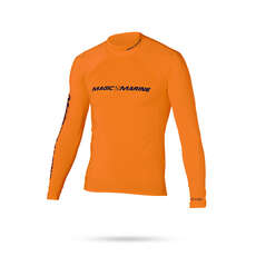 Magic Marine Cube Long Sleeve Rashvest - Orange