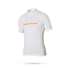 Magic Marine Cube Short Sleeve Rashvest - White Magic Marine Cube Short Sleeve Rashvest - White