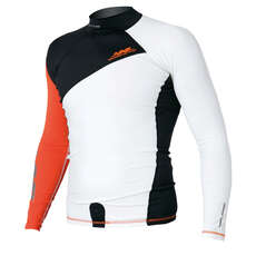 Magic Marine Long Sleeve Racing Overtop - White/Orange Magic Marine Long Sleeve Racing Overtop - White/Orange