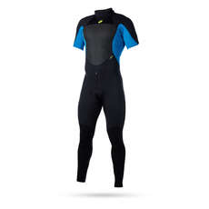 Magic Marine Ultimate 3/2mm Back-Zip Flatlock Shortarm Wetsuit  - Blue