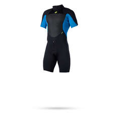 Magic Marine Junior Ultimate 3/2mm Back-Zip Flatlock Shorty Wetsuit  - Blue