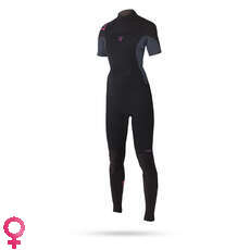 Magic Marine Womens Brand 3/2mm Back-Zip Shortarm Wetsuit - Black Magic Marine Womens Brand 3/2mm Back-Zip Shortarm Wetsuit - Black