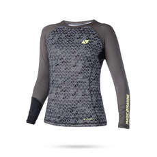 Magic Marine Womens Energy Long Sleeve Rashvest  - Grey