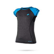 Magic Marine Womens Energy Short Sleeve Rashvest - Blue