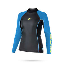 Magic Marine Womens Ultimate 3mm Neoprene Long Sleeve Vest  - Blue