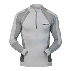 Musto Active Base Layer Zip Neck Top - Platinum Musto Active Base Layer Zip Neck Top - Platinum