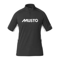 Musto Essential Evolution UV Fast Dry Zip Neck - Carbon/Platinum Musto Essential Evolution UV Fast Dry Zip Neck - Carbon/Platinum