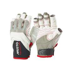 Musto Evolution Sailing Short Finger Gloves - White