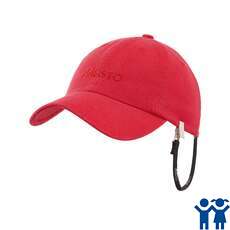 Musto Junior Evolution Self Fabric Peak Crew Cap - True Red Musto Junior Evolution Self Fabric Peak Crew Cap - True Red