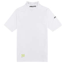 Musto Sunblock Short Sleeve Rash Guard - White