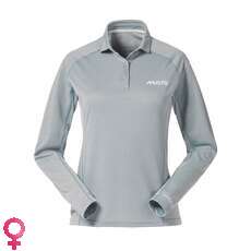 Musto Womens Essential Long Sleeve UV Fast Dry Polo - Blue Grey