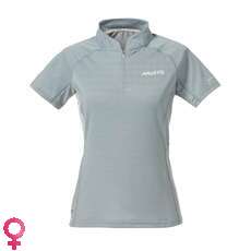 Musto Womens Essential UV Fast Dry Zip Neck - Blue Grey