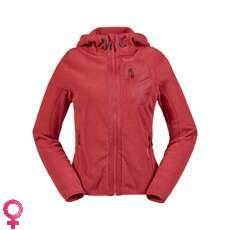 Musto Womens Tundra Hoody Fleece - Red/True Navy