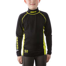 Musto Youth Championship Sunblock Long Sleeve Rash Guard  - Black