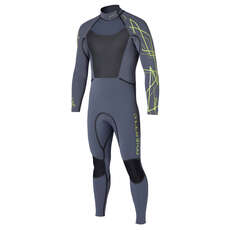 Mystic Black Star 5/4 Backzip Kitesurfing Wetsuit 2014 - Grey