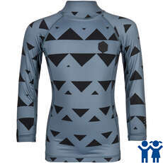 Mystic Kids Star Long Sleeve Rashvest - Pewter