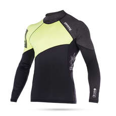 Mystic Kitesurf Crossfire Long Sleeve Rash Vest - Lime