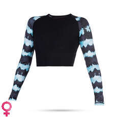 Mystic Womens Dazzled Long Sleeve Croptop - Mint Mystic Womens Dazzled Long Sleeve Croptop - Mint