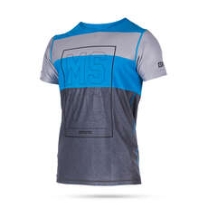 Mystic Kitesurf Drip Short Sleeve Quickdry Top - Blue Mystic Kitesurf Drip Short Sleeve Quickdry Top - Blue