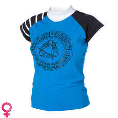 Mystic Maori Womens Capsleeves Rashvest - Blue