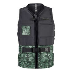 Mystic Shred Front-Zip Impact Vest - Green Allover Mystic Shred Front-Zip Impact Vest - Green Allover