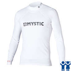Mystic Star Junior Long Sleeve Rashvest - White