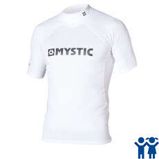 Mystic Star Junior Short Sleeve Rashvest - White