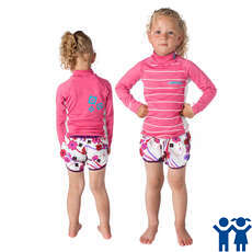 Mystic Star Kids Long Sleeve Rashvest - Pink