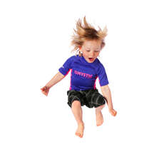 Mystic Star Short Sleeve Kitesurfing Kids Rashvest - Purple