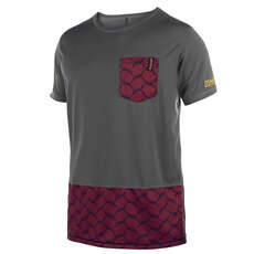 Mystic Suprem Short-Sleeve Quickdry Top - Dark Red