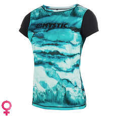 Mystic Womens Dazzled Short Sleeve Quickdry Top - Mint