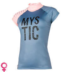 Mystic Women Dutchess Shortsleeve Rash Vest - Pewter Mystic Women Dutchess Shortsleeve Rash Vest - Pewter