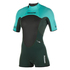 Mystic Womens Brand 3/2mm BZip Flatlock Shorty Wetsuit - Teal