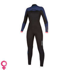 Mystic Womens Dazzled 4/3mm Back-Zip Fullsuit Wetsuit - Navy Mystic Womens Dazzled 4/3mm Back-Zip Fullsuit Wetsuit - Navy