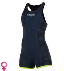 Mystic Womens Diva 3/2mm Short John Wetsuit - Navy/Lime Mystic Womens Diva 3/2mm Short John Wetsuit - Navy/Lime