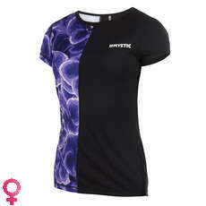 Mystic Womens Diva Short-Sleeve Quickdry Top - Purple