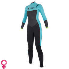 Mystic Womens Dutchess 3/2mm Double Front-Zip Wetsuit - Mint