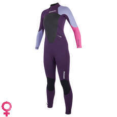 Mystic Womens Star 5/4mm Back-Zip Wetsuit - Purple