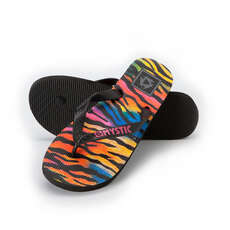 Mystic Zebra Flops - Caviar Mystic Zebra Flops - Caviar