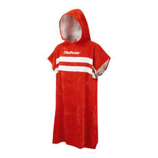 Northcore Beach Basha Changing Robe / Poncho - Red Stripes