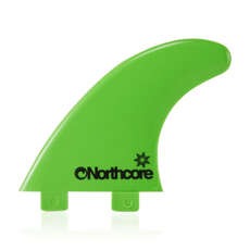 Northcore Slice S5 FCS Surfboard Fin Set - Green [Set of 3 Fins]