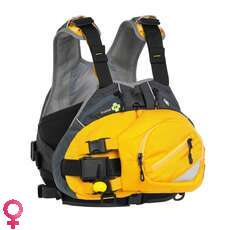 Palm Luna Womens White Water PFD Buoyancy Aid - Saffron