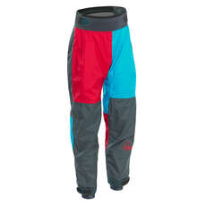 Palm Rocket Kids Pants 2023 - Aqua/Red