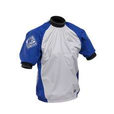 Palm Vortex Short Sleeve Jacket - Blue