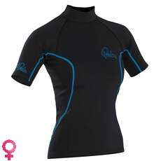 Palm Wairoa Womens Short Sleeve Neoprene Touring Top - Black