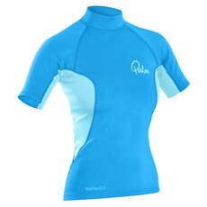 Palm Womens NeoFlex Shortsleeve Top 2023 - Aqua/Glacier