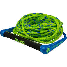 Radar Global Water Sports 13-Inch Handle with 75 Rope - Blue/Green