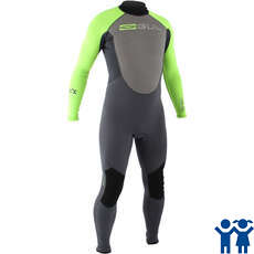 Gul Response Steamer 3/2mm Junior Wetsuit - Graphite/Lime